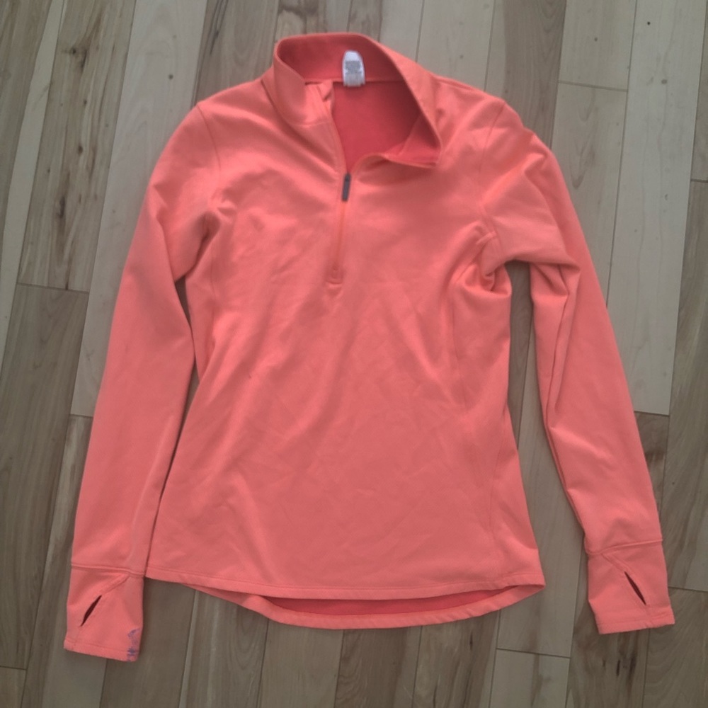 Orange Under Armour Quarter Zip Sweatshirt